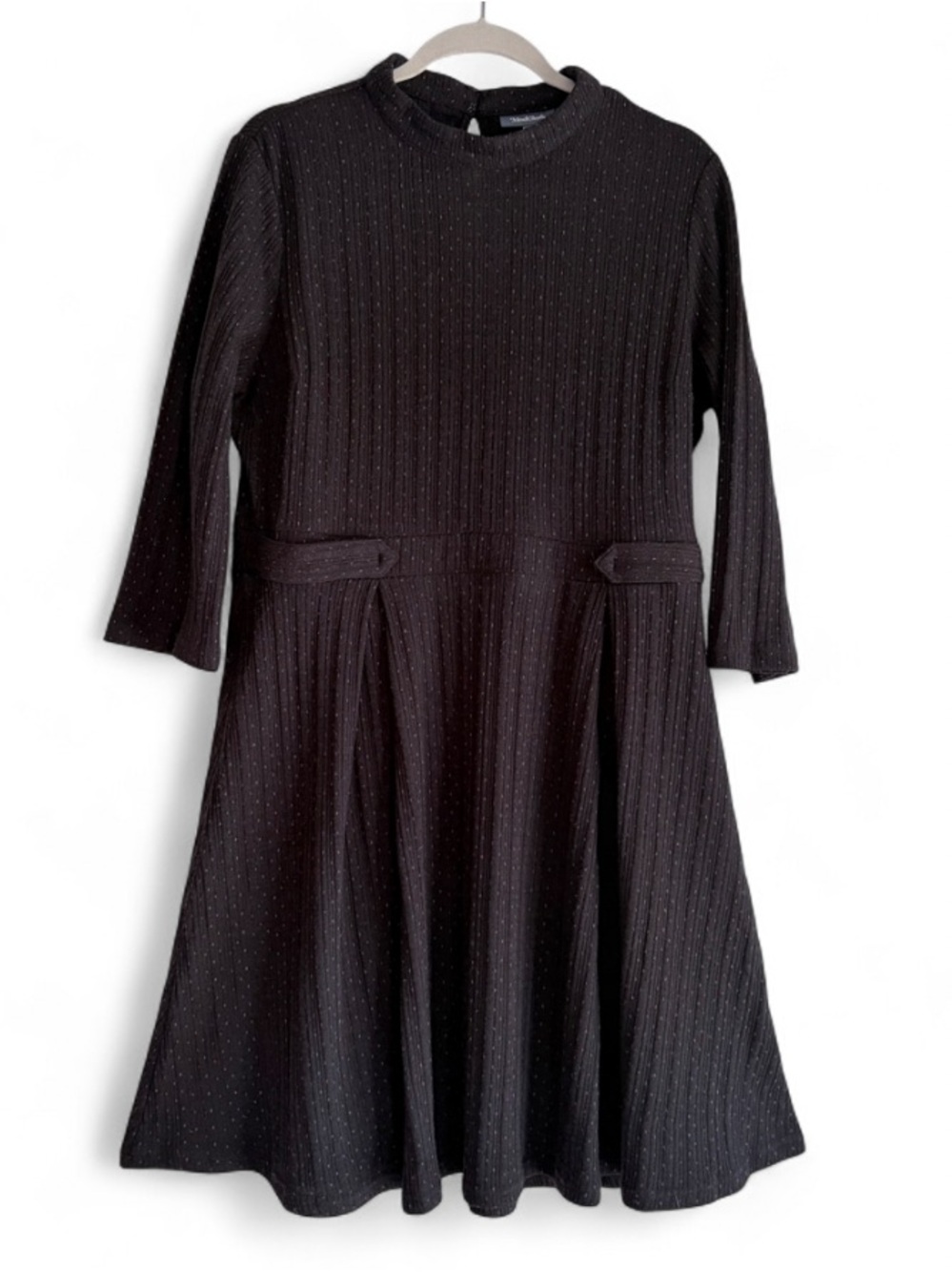 ModCloth Black Mockneck Knit Midi Dress Size XL
